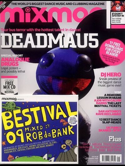 Mixmag Magazine September 2009, Иностранные журналы в Москве, Club Music Magazines, Intpressshop