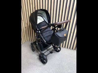 Детская коляска 2 в 1 Farfello Aimile Original Парижская ночь Экокожа