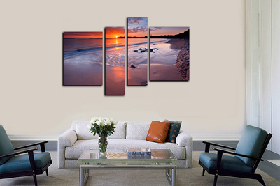 Модульная картина "Закат в раю"