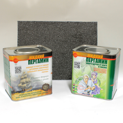 Комплект для ремонта, гидрофобизации и декора нижних венцов сруба, OSB и дерева во влажной среде. Nippon Ace. RAL 7043