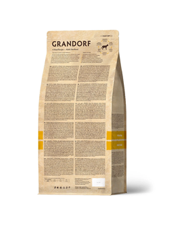 Grandorf (Грандорф) сухой корм для стерилизованных кошек и кастрированных котов 4 мяса с пробиотиками, 2 кг