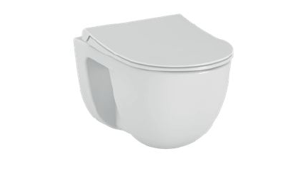 Комплект: Подвесной безободковый унитаз VitrA S40, SmoothFlush, с тонким сиденьем с микролифтом, инсталяцией и панелью управления 9860B003-7200