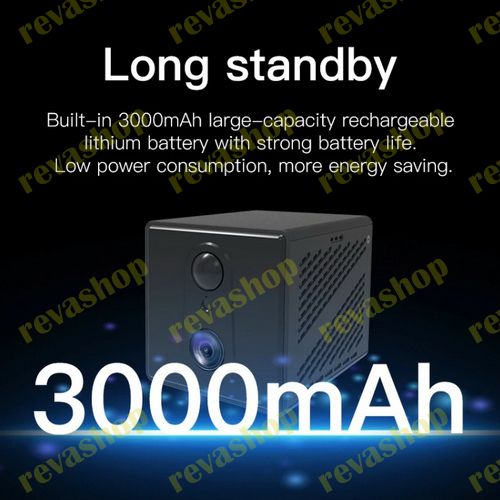 мини-камера видеонаблюдения, 4G, 3000 мАч, 3 Мп, 1080P Full-HD, функция ночного видения, мини-камера