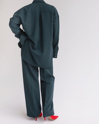 Прямые брюки поливискоза (авокадо)