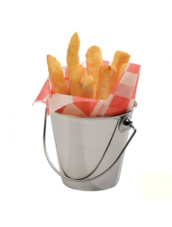 Ведерко для подачи нержавеющая сталь d= 95/50 мм. h=95 мм. 375 мл.