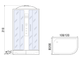 ДУШЕВАЯ КАБИНА RIVER DESNA 100/80/24 МТ L 100X80