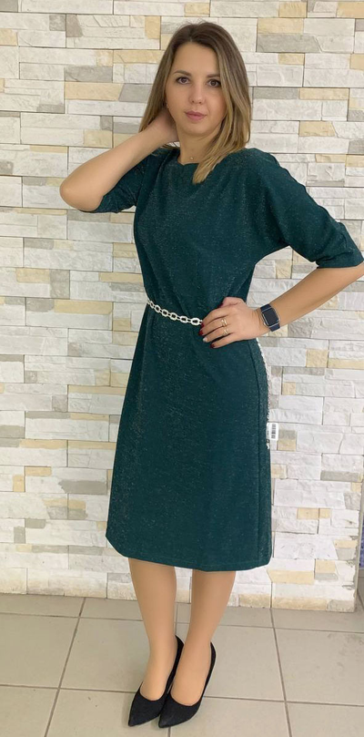 Платье 69-1123 зеленый