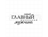 ФП штамп &quot;Главный маленький  мужчина&quot; (д)