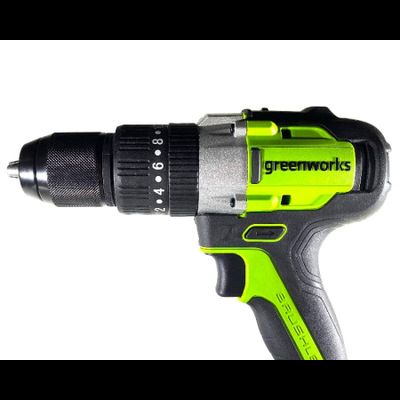 Дрель-шуруповерт ударная аккумуляторная Greenworks GD24DD60 24V