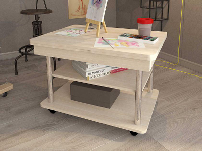 Стол журнальный Агат 22.2 дуб Кобург