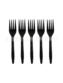 Вилки черные 10шт