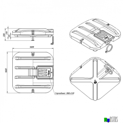 Бак для душа Rostok Ok 110 л с подогревом