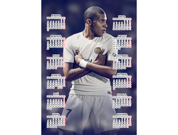 Календарь настенный Kylian Mbappe Lottin, Килиан Мбаппе Лоттен №8