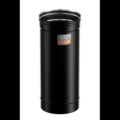 Дымоход 0,5 м (430/0,8 мм / эмаль /600° черная) D 115