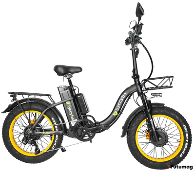 Электровелосипед Syccyba H2 (F11) DUAL 23AH желтый