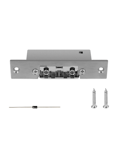 DL1SP NO - электромеханическая защёлка (нормально открытая) с короткой планкой (-30°С ~ +50°С)