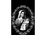 Художественная гравировка Мать и дитя