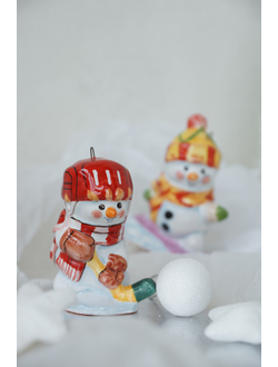 Снеговик "Хоккеист" (спортсмен)