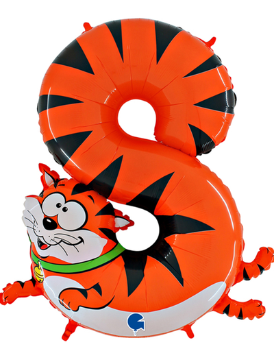 Фольгированная цифра - "Забавные животные"