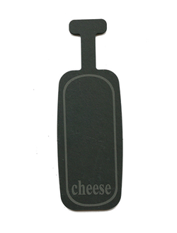 Блюдо для подачи прямоуг. 24,5*8,5 см. с ручкой черное, сланец