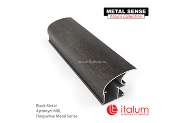Профиль дверей ITALUM. Серия CLASSIC-A: Black Metal