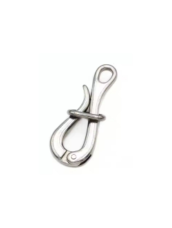 Карабин-пеликан со звеном Huifeng Rigging HF-9121-10 100мм трос Ø10мм из нержавеющей стали AISI304, 2 штуки