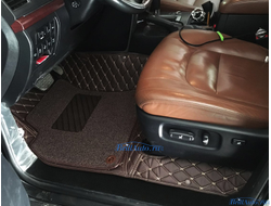 5D и 3D коврики из эко кожи в салон Toyota Land Cruiser 200 в Москве