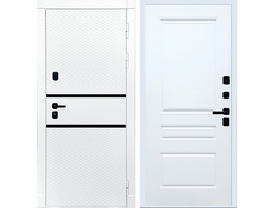 Белая дверь Rx15 с панелью ФЛ 243