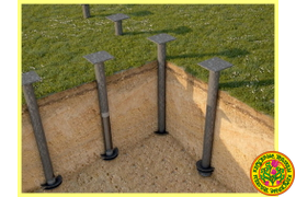 свайно винтовой фундамент для теплицы