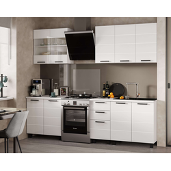 Кухня 2,0м Дина Белый глянец