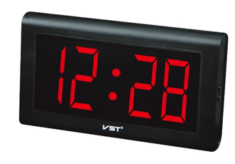 часы электронные VST795-1 часы 220В красн.цифры