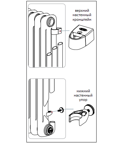 Стальной трубчатый радиатор Rifar Tubog 2180 4 секции Титан боковое подключение (серый RAL7012)