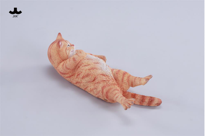 Котик на софе (рыжий) - Коллекционная фигурка 1/6 Lazybones Cat (JXK293B) - JXK