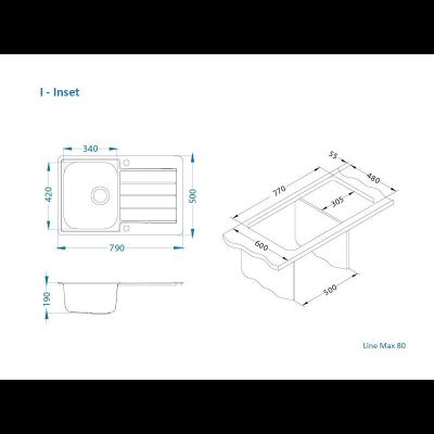Мойка Alveus LINE MAX 80 SAT