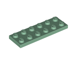 Plate 2 x 6, Sand Green (3795 / 4153379 / 4504800 / 4642411 / 6194726)