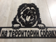 Табличка на территории собаки