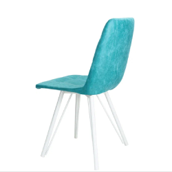 Стул Прайд 1 ткань велюр Velluto 44, каркас Белый