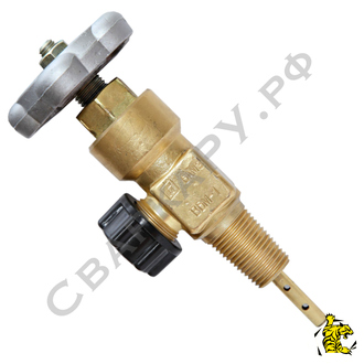 Вентиль газовый мембранный БАМЗ ВБМ-1-12 W19.2 - СП21.8 20МПа Ar, He, N2 для малого баллона