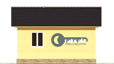 Б-07  ГАБАРИТНЫЕ РАЗМЕРЫ: (5,5Х6М) 1 ЭТАЖ, ОБЩАЯ ПЛОЩАДЬ: 30М²