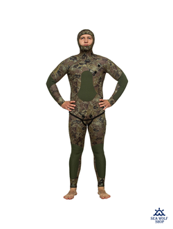 Гидрокостюм неопрен 7мм Marlin CAMOSKIN PRO green р.50