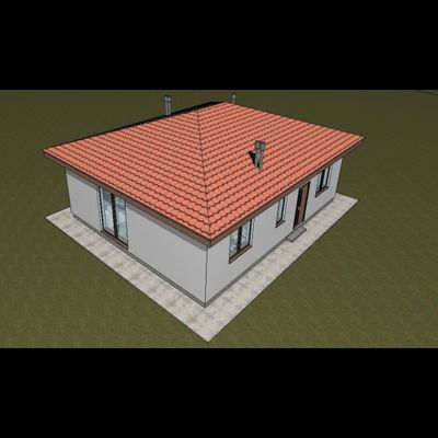 Одноэтажный дом с тремя спальнями 89м² (S68)