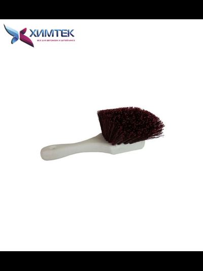 ЩЕТКА С КОРОТКОЙ РУЧКОЙ СВЕРХ ЖЕСТКАЯ (КОРИЧНЕВАЯ)