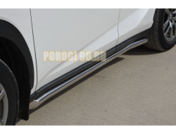 Защита штатного порога  d60 для Lexus NX200/NX300 2017-