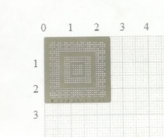 Трафарет BGA для реболлинга чипов компьютера NV BR03-N-A3 0.5мм