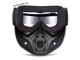 Очки маска со съемным забралом GXT, прозрачная линза, для мотокросса, снегохода, эндуро, ATV, сноуборда