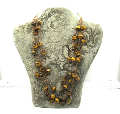 Бусы "Впечатление", тигровый глаз