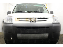 Защита радиатора Peugeot Partner I (рестайлинг) 2002-2012 chrome низ