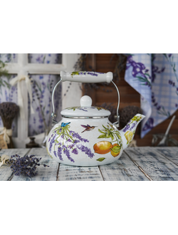 ЧАЙНИК AGNESS ЭМАЛИРОВАННЫЙ СЕРИЯ "PROVENCE" 2,5 Л