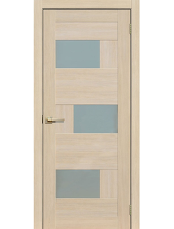 Дверь межкомнатная Экошпон Сибирь профиль Модель 243 Ясень латте