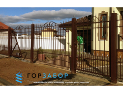 Красивые кованые распашные ворота